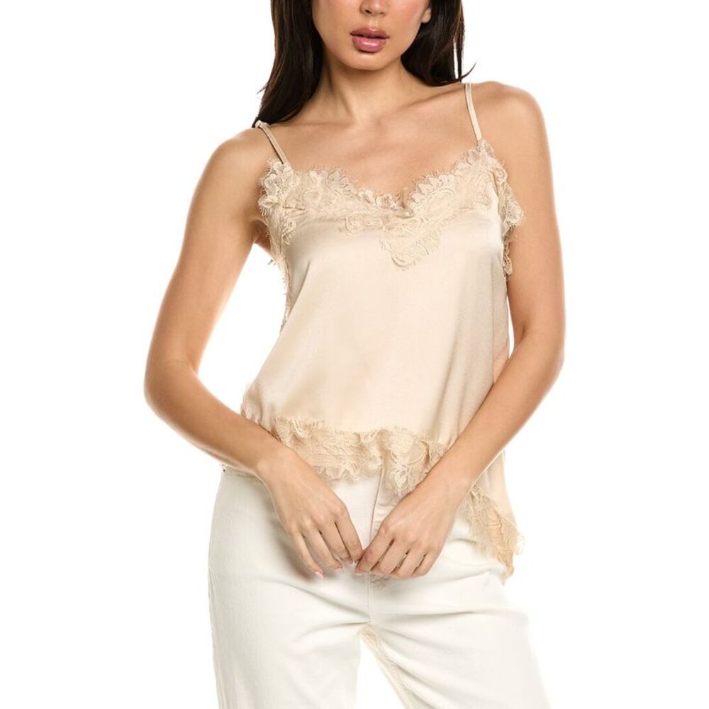 70/21 Womens Lace Cami Top, Brown